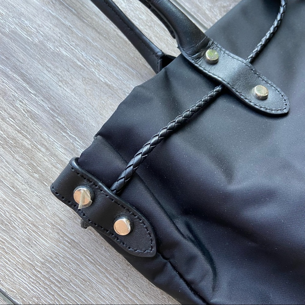 Agnes B Nylon Handbag Tote - Picture 6 of 15